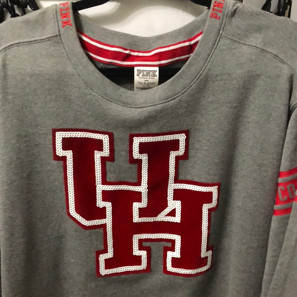 Pink Victoria’s Secret U of H Sweater